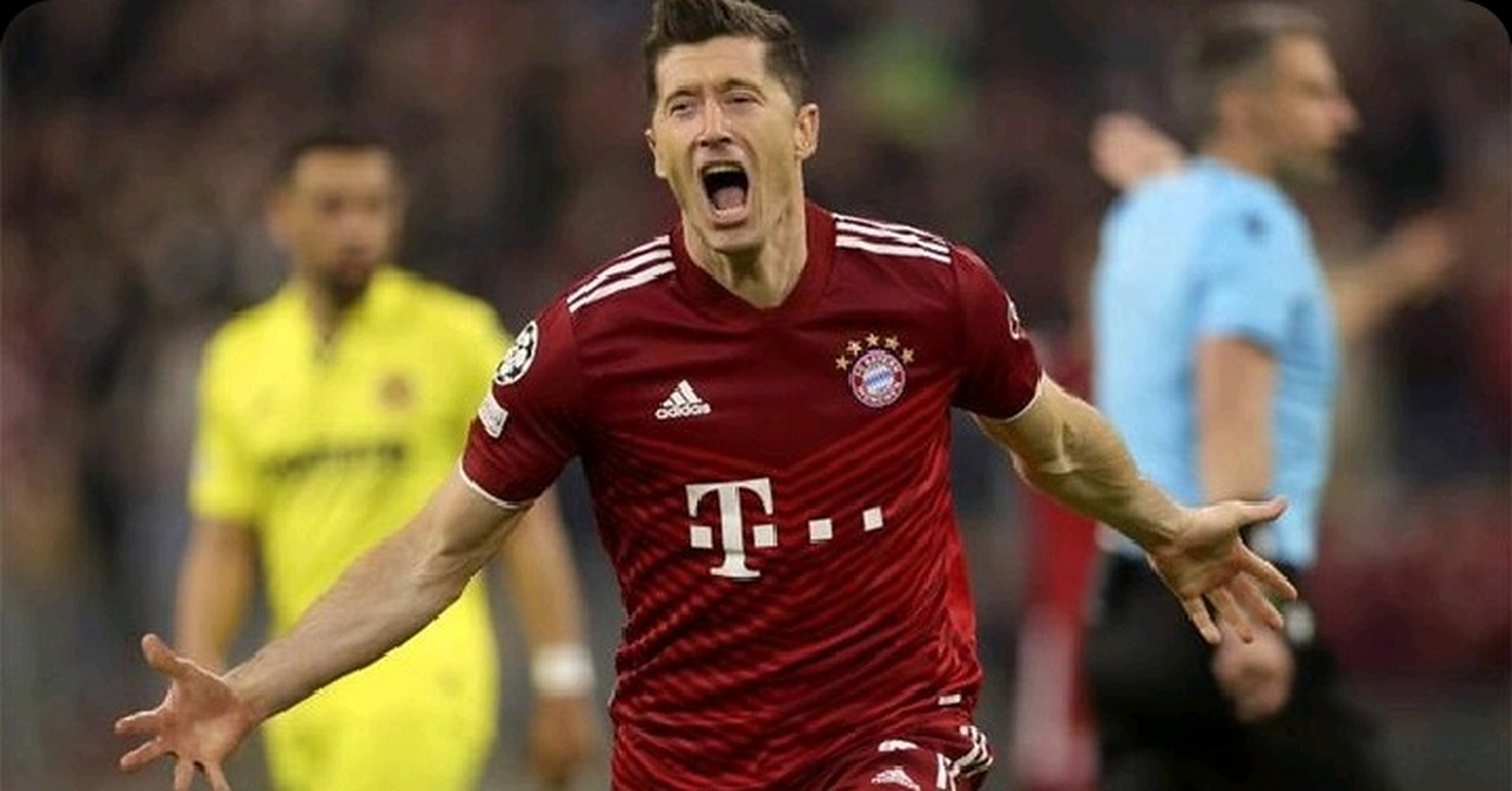  德甲莱万多夫斯基连进五球的视频 